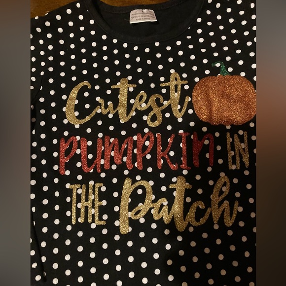 Girls Boutique Size Large Polka Dot Graphic Long Sleeve Top - Picture 5 of 13